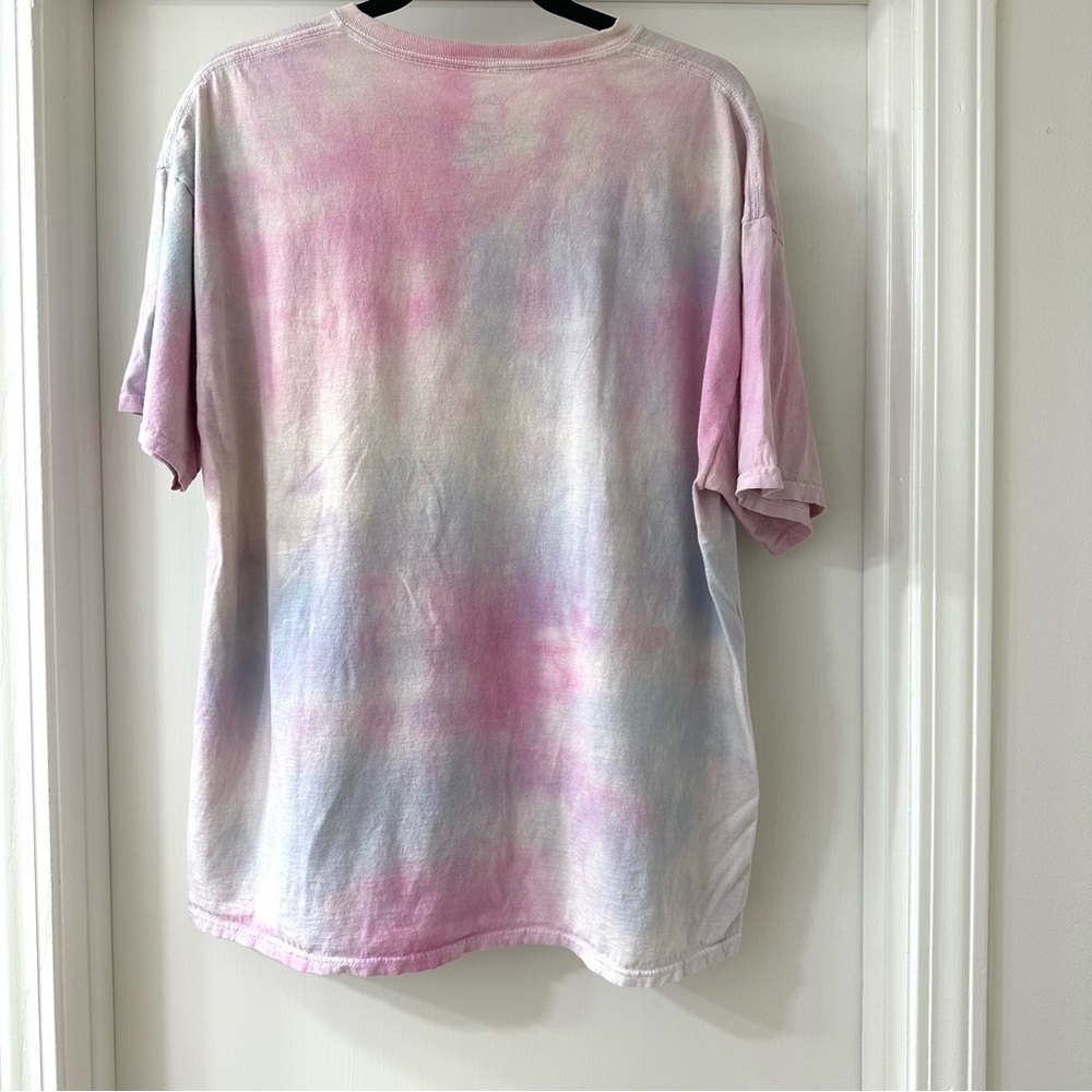 Pokemon Eevee Evolutions Pink & Blue Tie-Dye Graphic T-Shirt, Size XL - Picture 6 of 6